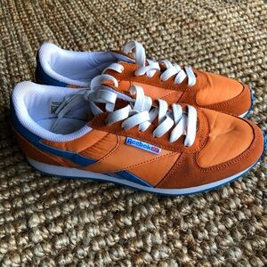 Reebok Vibrant Orange and Blue Athletic Shoes